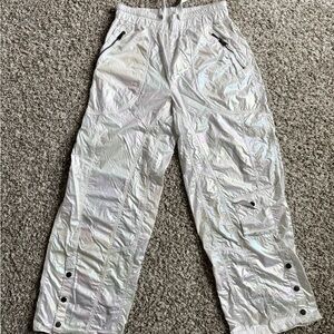 FP Movement by Free People Iridescent Silver Track Pants